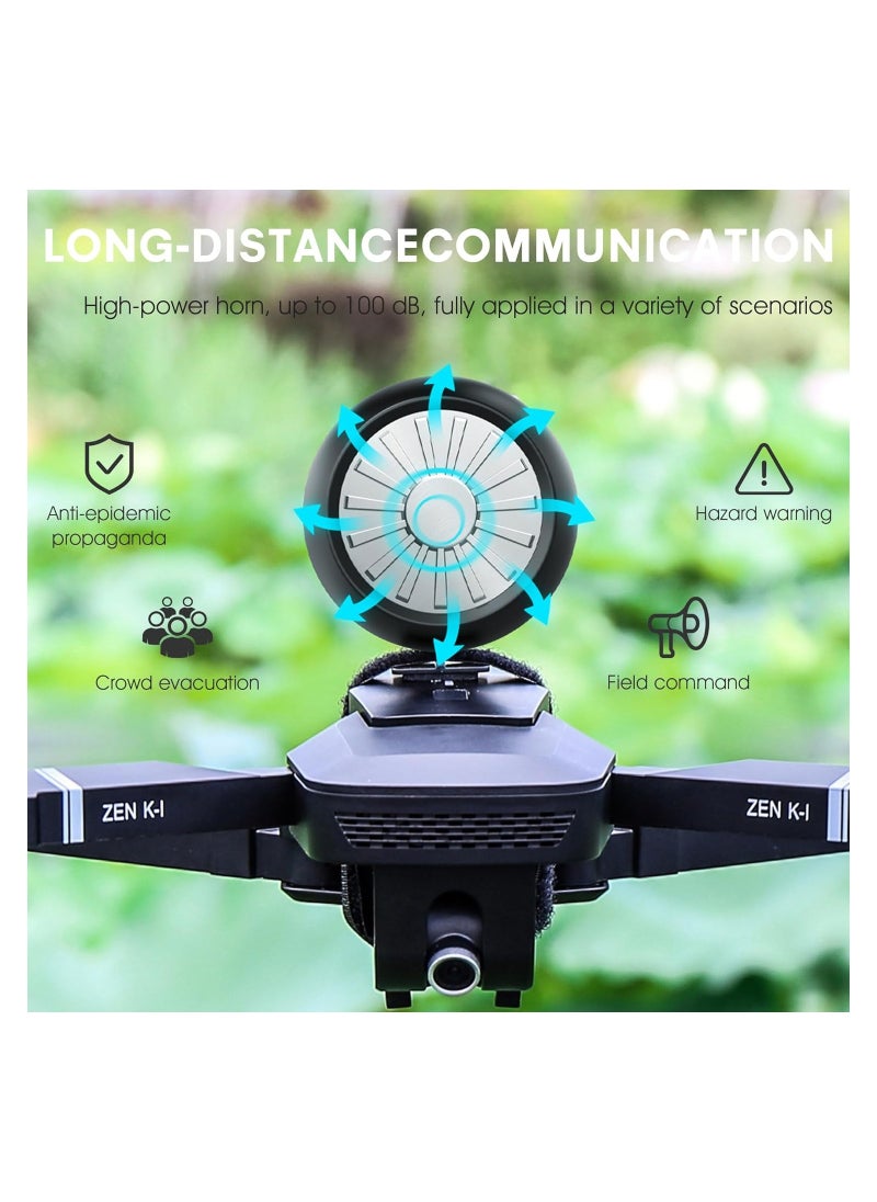 SYOSI - Drone Wireless Mini Speaker, Universal Drone Megaphone, for Mini 4 Pro/Mavic 3 Pro/Air 3/2S Series, Compatible with RC Car Portable Drone Loudspeaker, Drone Mounted Voice Amplifier - Image 1
