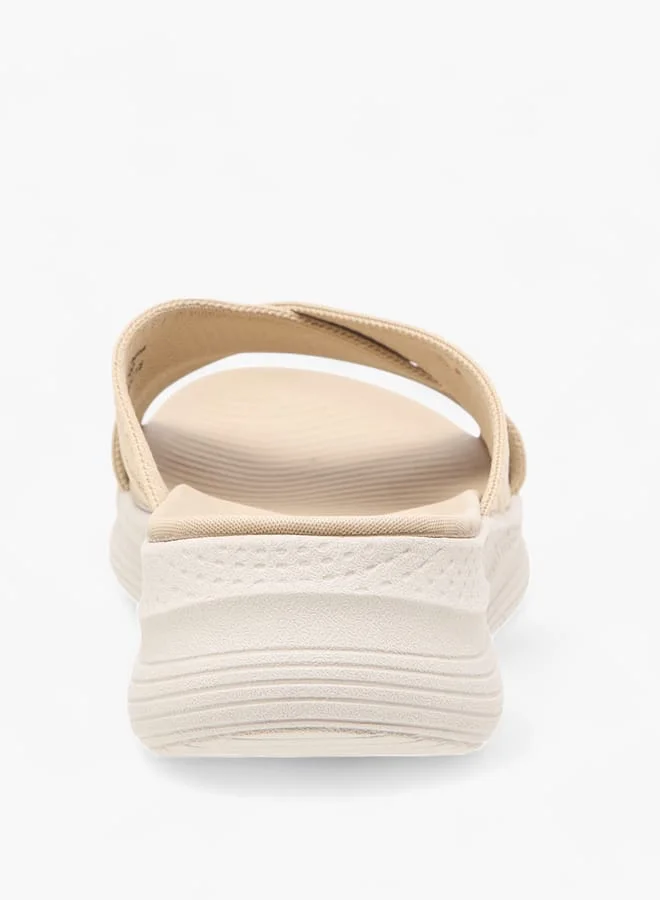 Le Confort Women Knit Textured Slip-On Cross Strap Sandals