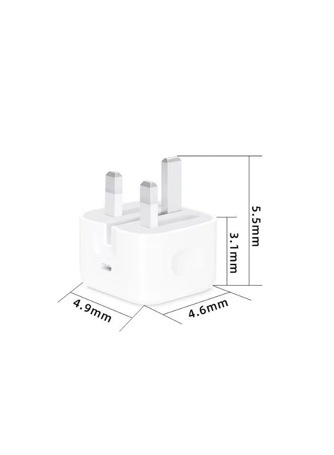 20W USB-C Power Adapter White - Image 3