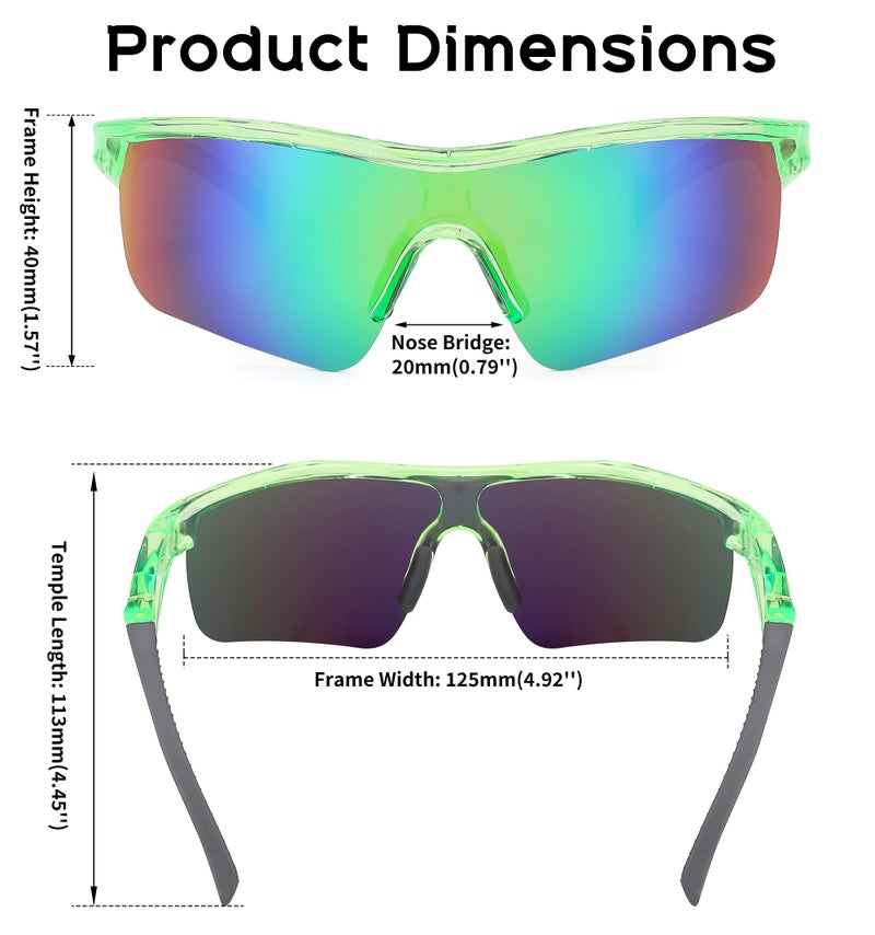 FEISEDY Kids Teens Baseball Polarized Sunglasses Sports TR90 Frame Boys Girls Cycling B2454 - Image 4