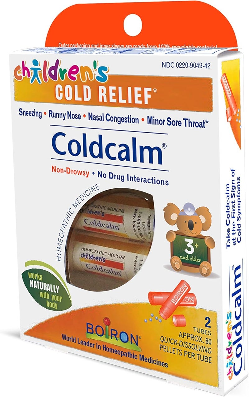 Boiron Coldcalm Homeopathic Cold Relief for Children - 2 Tubes of Quick-Dissolving Pellets - Image 4