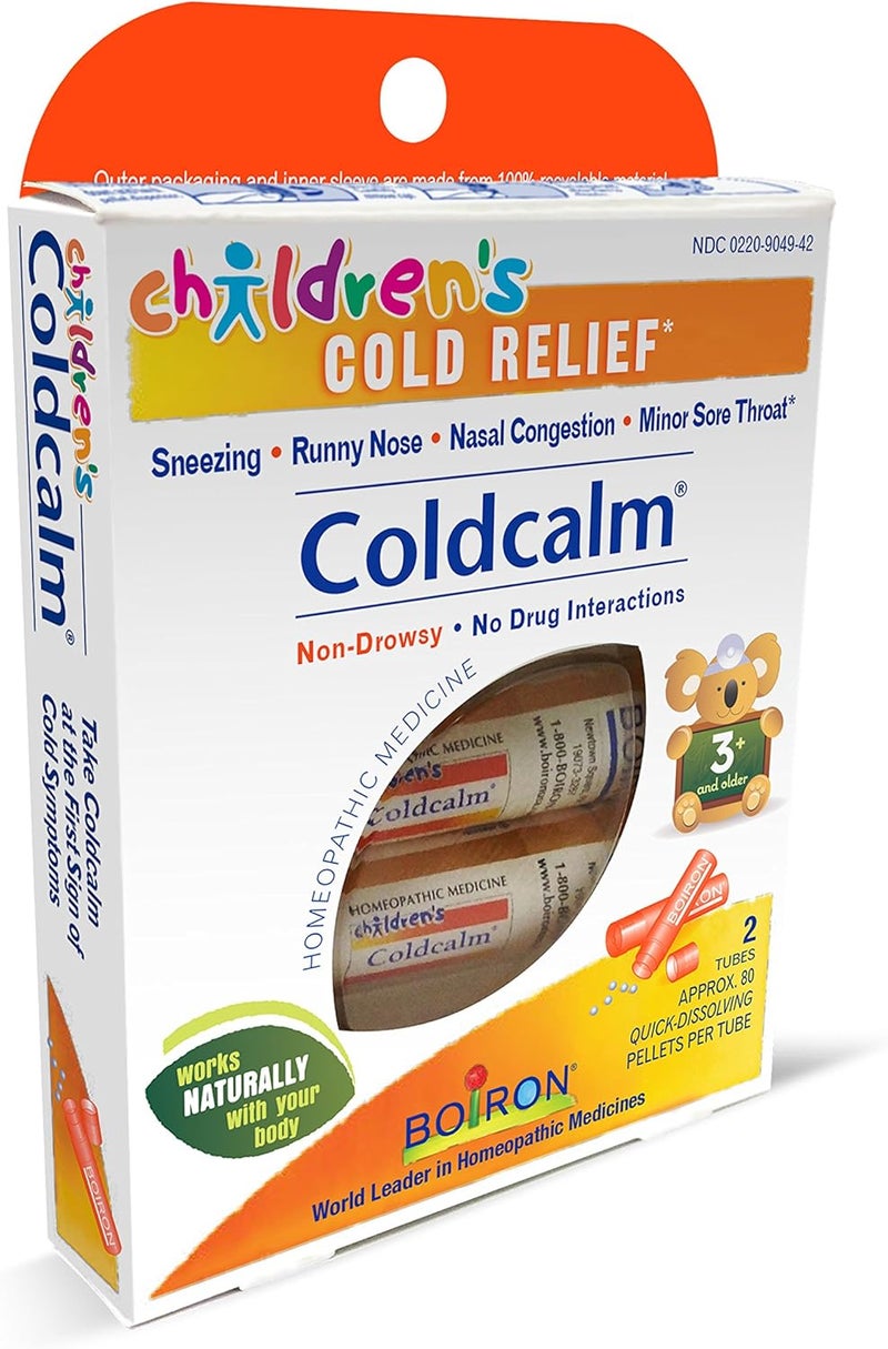 Boiron Coldcalm Homeopathic Cold Relief for Children - 2 Tubes of Quick-Dissolving Pellets - Image 3