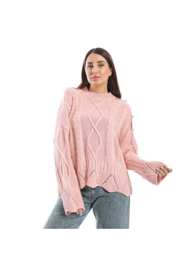 Coctail 17439-pullover-Rose - Image 1