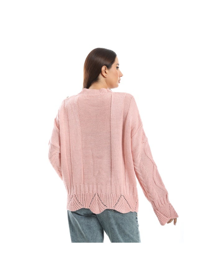 Coctail 17439-pullover-Rose - Image 3