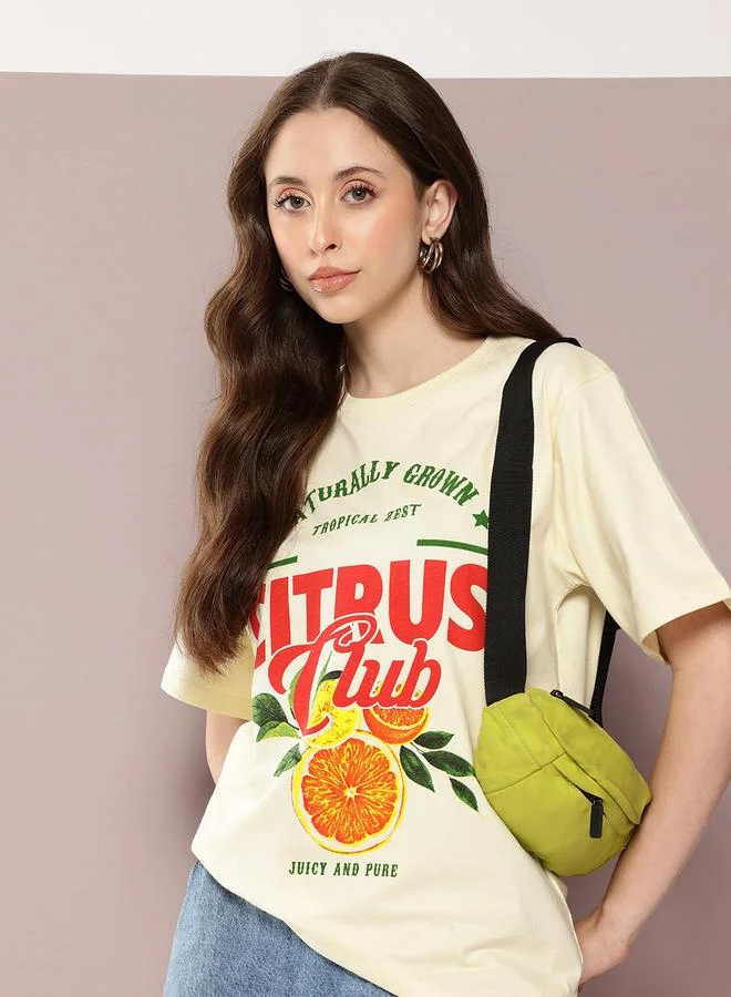 Dillinger Women Oversized Crew Neck T-Shirt