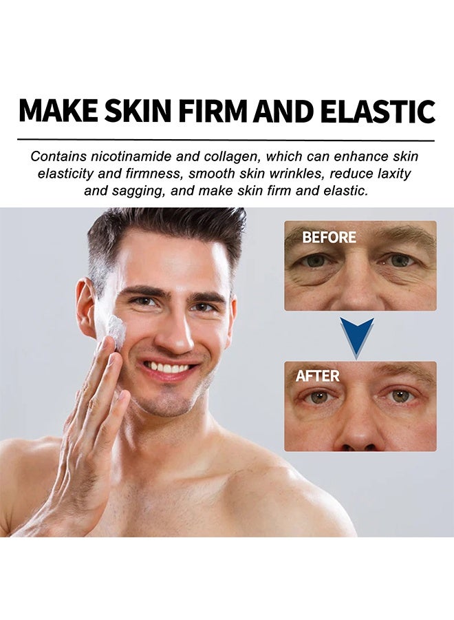 East Moon Men's AgeRevive Collagen Cream, Fade Fine Lines, Tighten Skin, Age Rewind Wrinkles Smoothing Gel, Day And Night Skin Care Moisturizing And Tightening Lotion 30G - Image 2