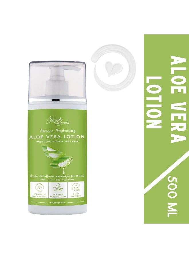 Skin Secrets Aloe Vera Lotion with Aloe Vera Extract for Hydrated & Plump Skin| Paraben & Silicone Free (500ml) - Image 2