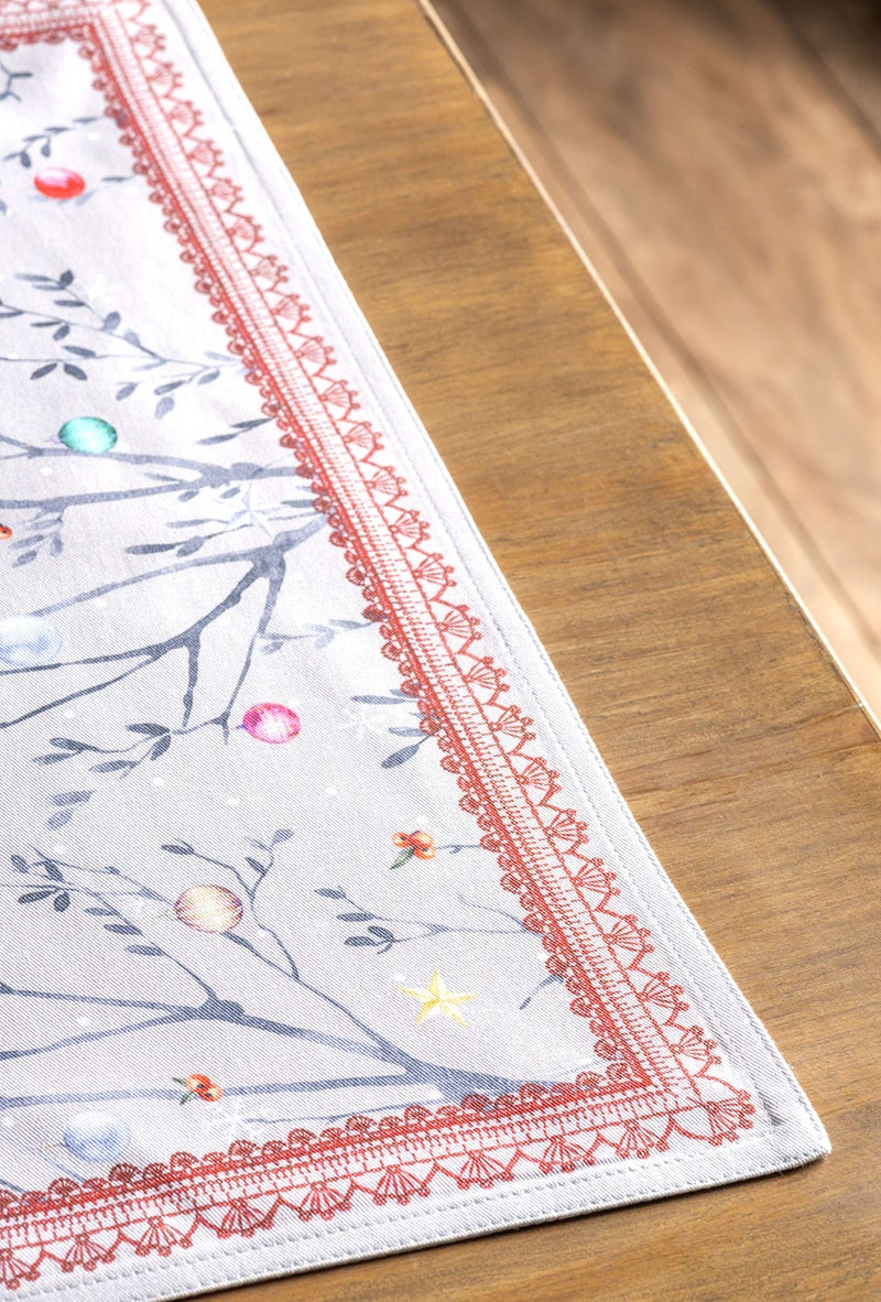 Maison d' Hermine Maison d' Hermine Cloth Placemat 100% Cotton Set of 4 Decorative Washable Place Mats Table Placemat  Dining  Kitchen  Parties & Camping  Fairy Christmas - Thanksgiving/Christmas  - Image 5