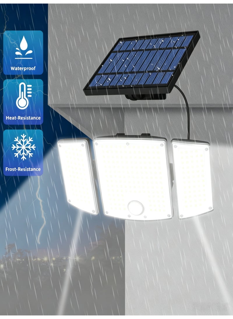 Solar Lights Outdoor, Motion Sensor Outdoor Lights， Solar Panel,Solar wall sconce,Remote Solar Led Light Waterproof,278 LED solar outdoor light with motion sensor, adjustable angle, yard garden solar wall sconce with 5M cable and remote control - Image 2