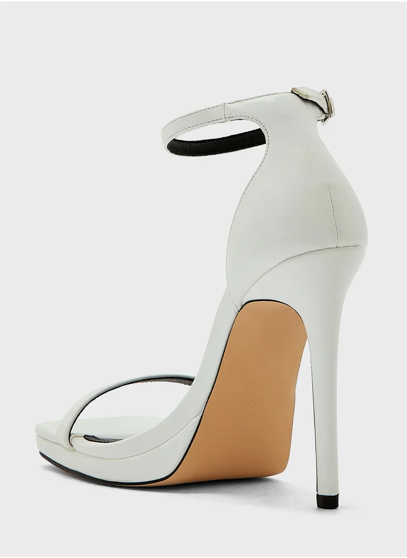 Truffle Strappy Stilettos Sandals