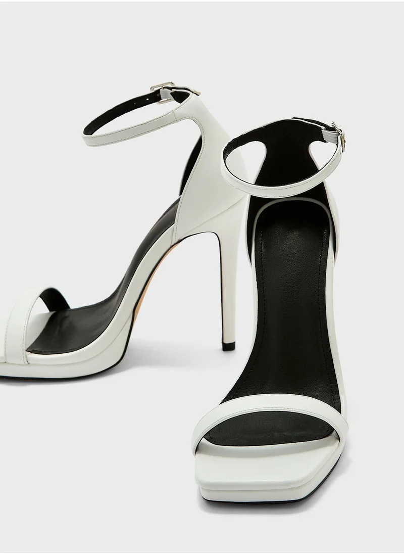 Truffle Strappy Stilettos Sandals