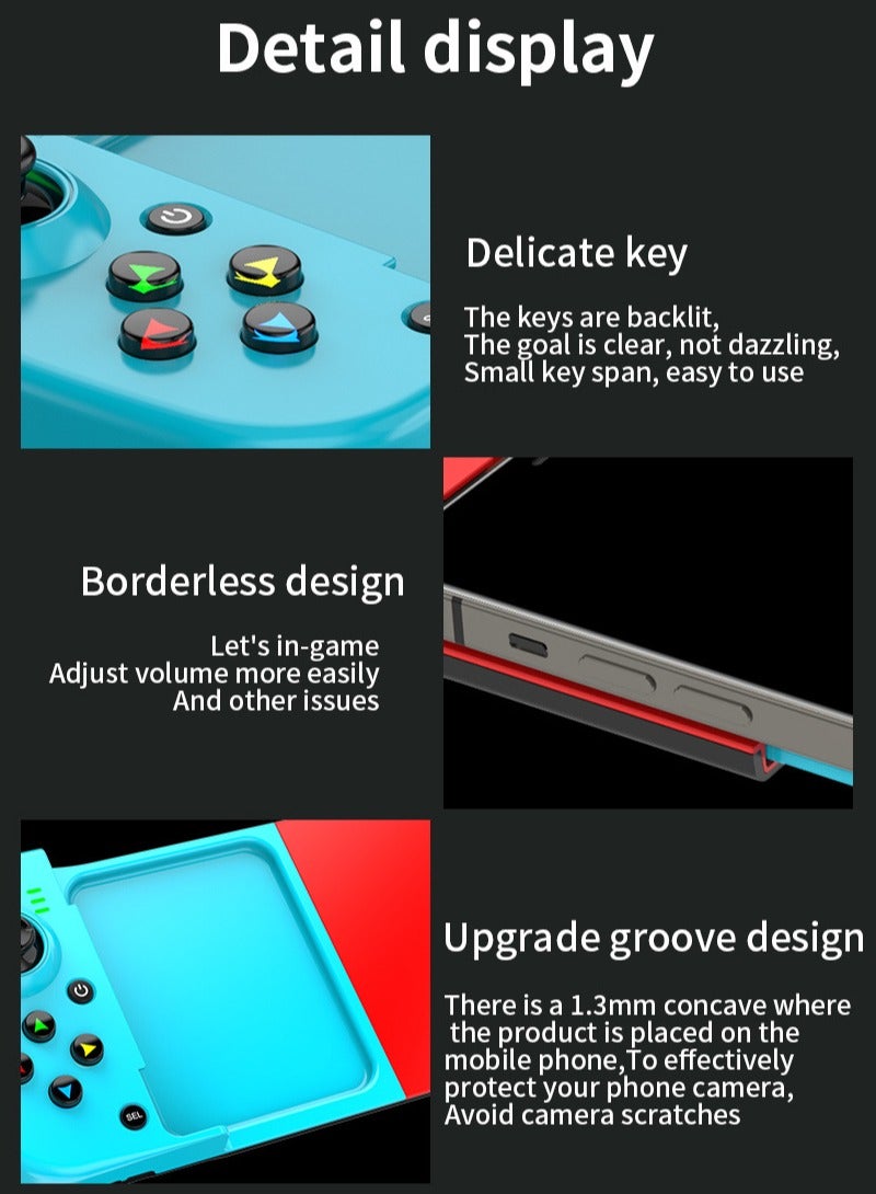 وحدة تحكم ألعاب D3 المحمولة، وحدة تحكم ألعاب الهاتف مع عصا تحكم بتأثير هول، تدعم بث ألعاب الكمبيوتر الشخصي، وإكس بوكس، وبلاي ستيشن، وألعاب أندرويد التي تعمل باللمس، التوصيل والتشغيل - Image 3