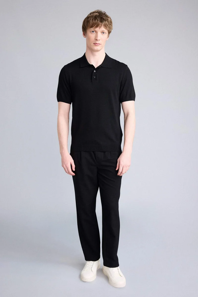 DeFacto Standard Fit Knit Polo T-Shirt
