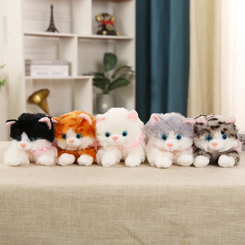 Simulation Cat Plush Toy, Stuffed Cat for Sleeping Companion - Image 1
