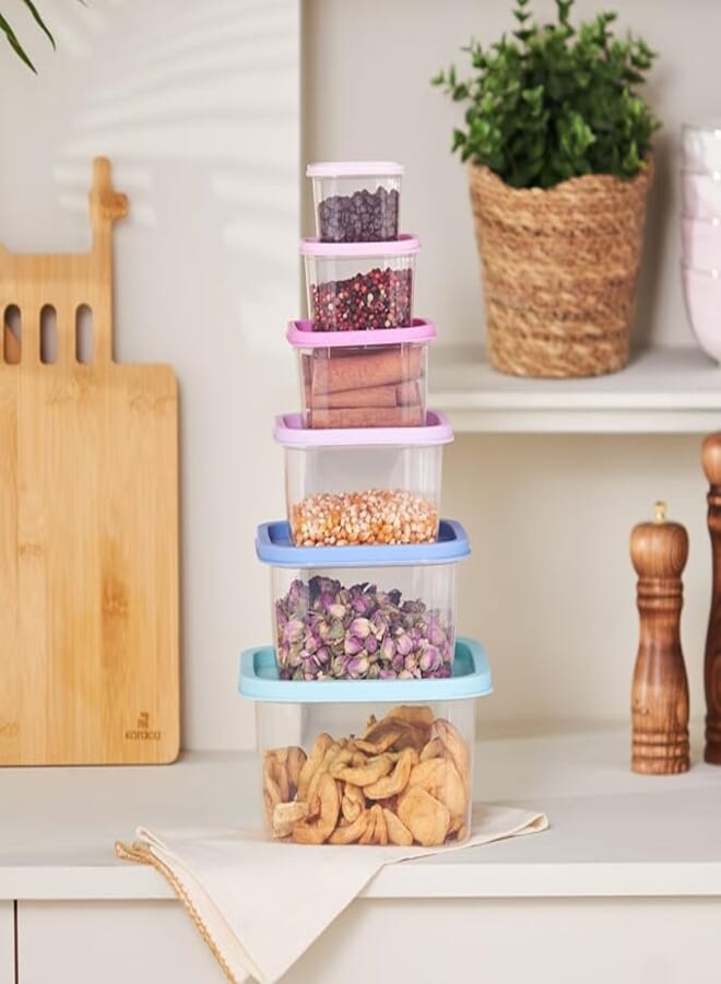 Karaca Dora Purple 6 Piece Storage Box