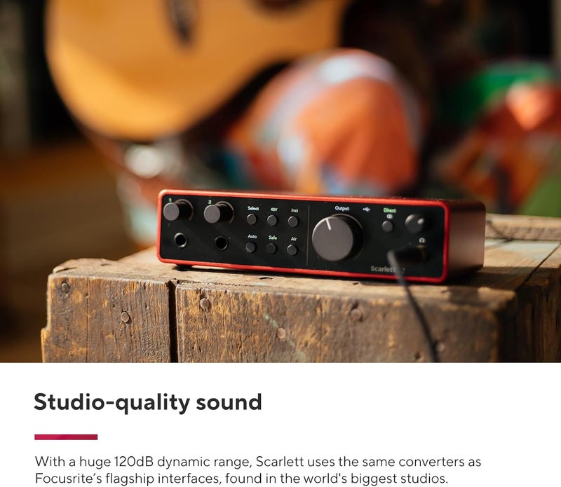 Focusrite Scarlett 2i2 Studio 4th Gen Audio Interface Bundle - Image 4