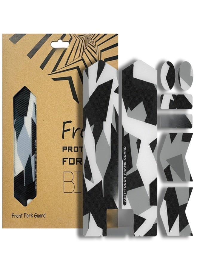 ENLEE Bike Front Sticker Mountain Bike Scratch Front Protector Removable Sticker Road Bicycle Front Adhesive Guard Cover - Image 1