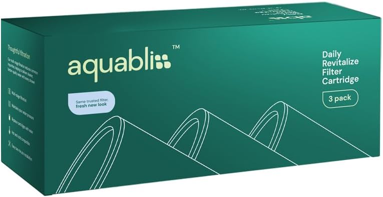 AquaBliss Replacement Cartridge High Output Multi Stage Revitalizing Shower Filter – Reduces Chemicals & Chlorine - Restores PH Balance, Glowing Skin, Strong Nails & Shimmering Hair. 3-Pack (SFC100) - Image 3