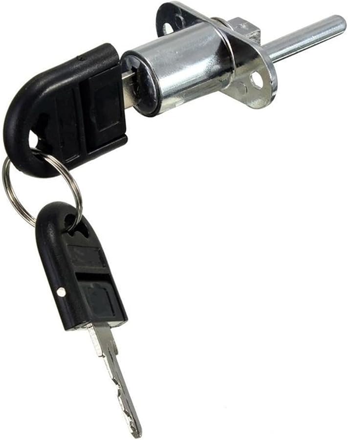 Silver Zinc Alloy Cam Lock with Keys for Computer Desk Cabinet Mailbox Drawer Cupboard Locker - Image 4