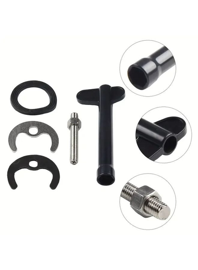 Kitchen Sink Monobloc Mixer Tap Fixing Kit With Wrench Plate Bolt Washer 1 Set Metal Plastic - Image 2