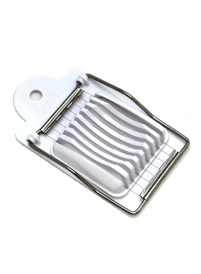 Chef Craft 2-Way High Quality Manual Press Down Egg Slicer White 2.5 x 10.8 x 14 cm 20152