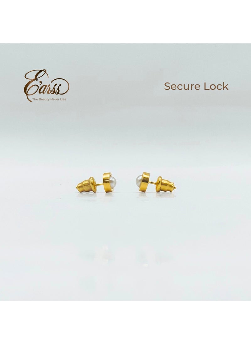 Earss Gold Pearl Single Charm - 6mm | Stainless Steel | 18K Gold Plated  - Image 5
