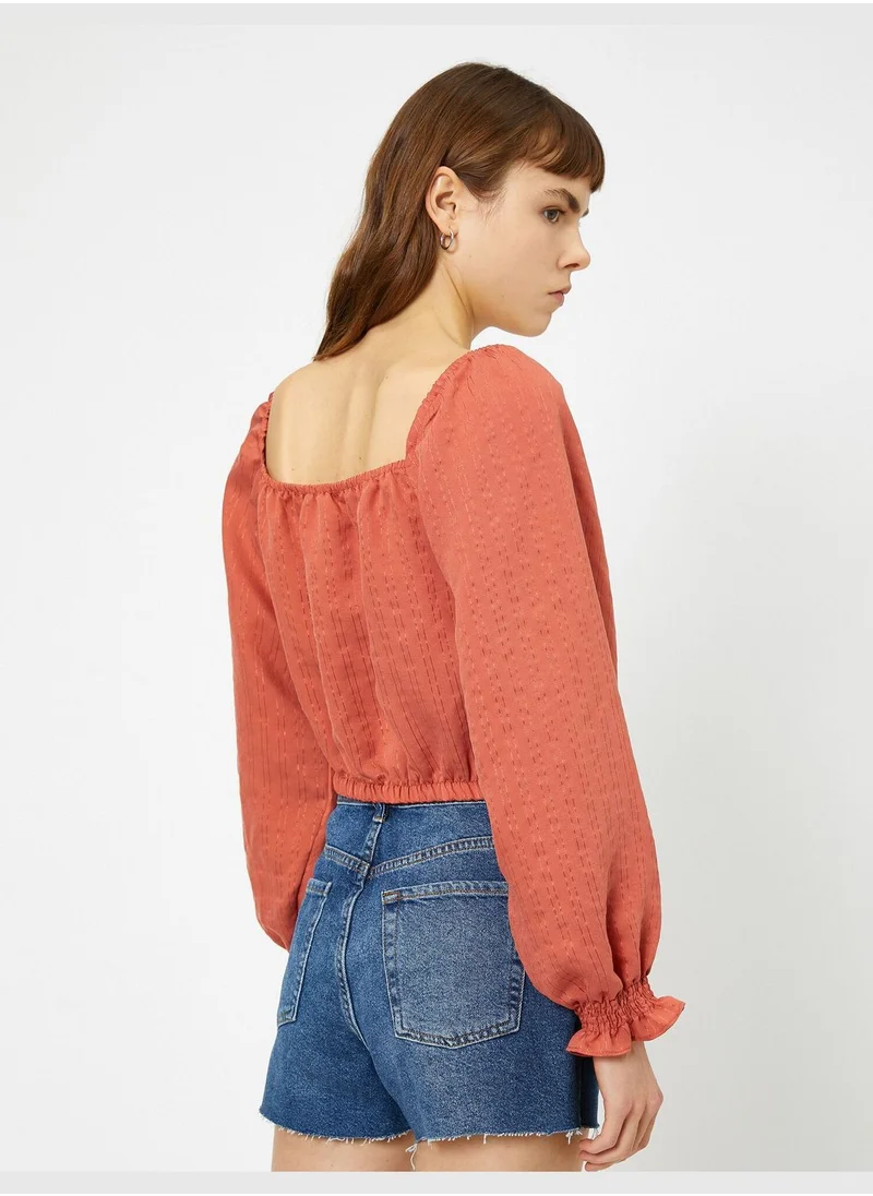 KOTON Frill Detailed Blouse