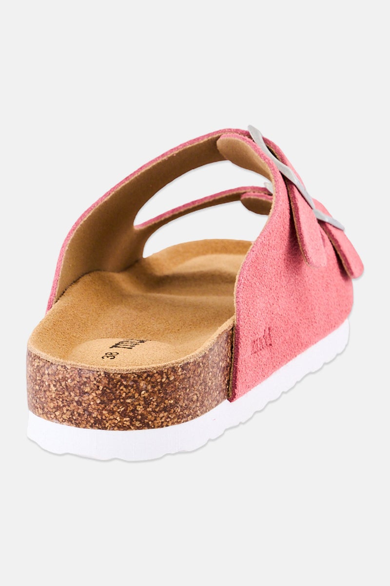 Mudd Women Slip On Cork Sandals, Pink - Image 3