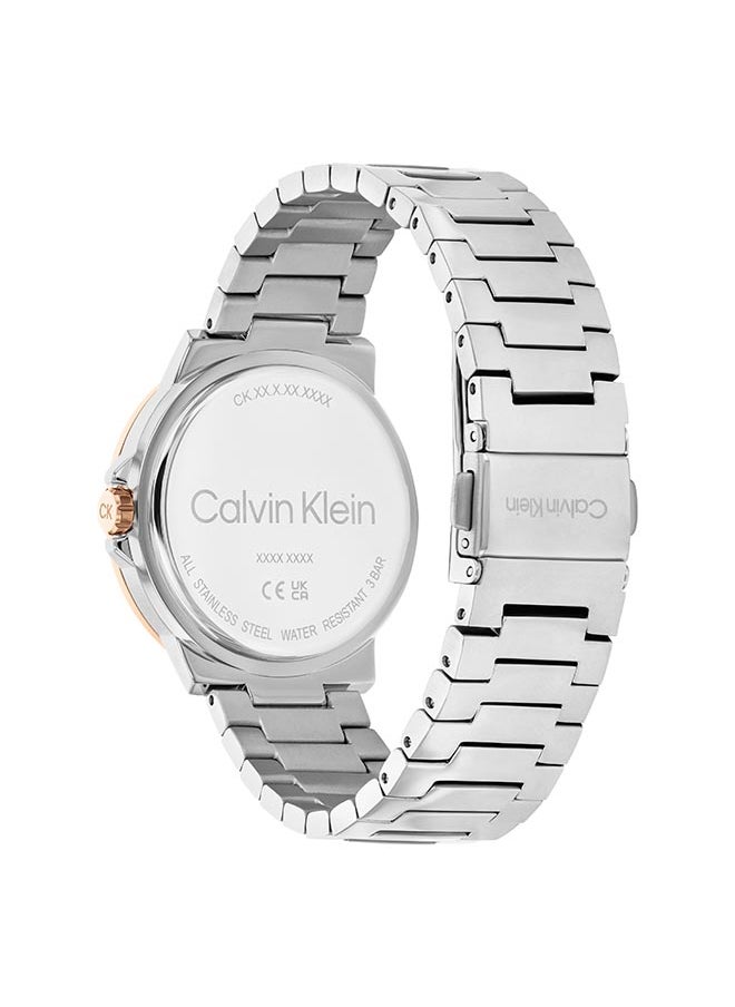 CALVIN KLEIN ساعة يد نسائية أنالوج دائرية من الفولاذ المقاوم للصدأ 25100025 - 36 مم  - Image 3