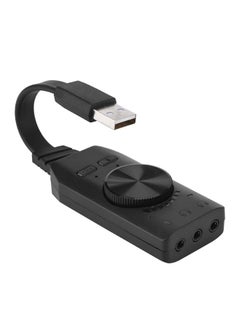PLEXTONE GS3 Virtual 7.1 Channel External USB Sound Card 15% Sound Expansion USB Sound Card