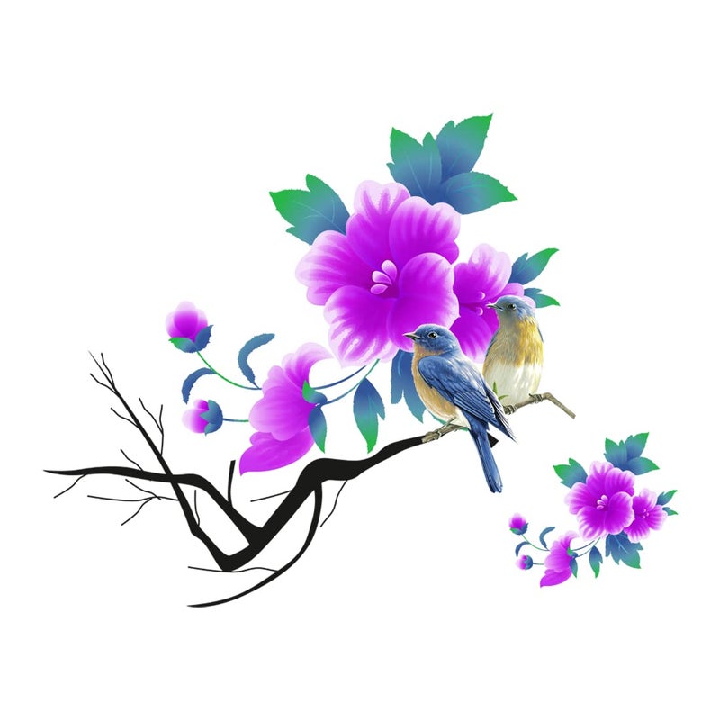 Rangoli New Modern Art Lily Flowers Large Wall Sticker Size-50cm*70cm - Image 5
