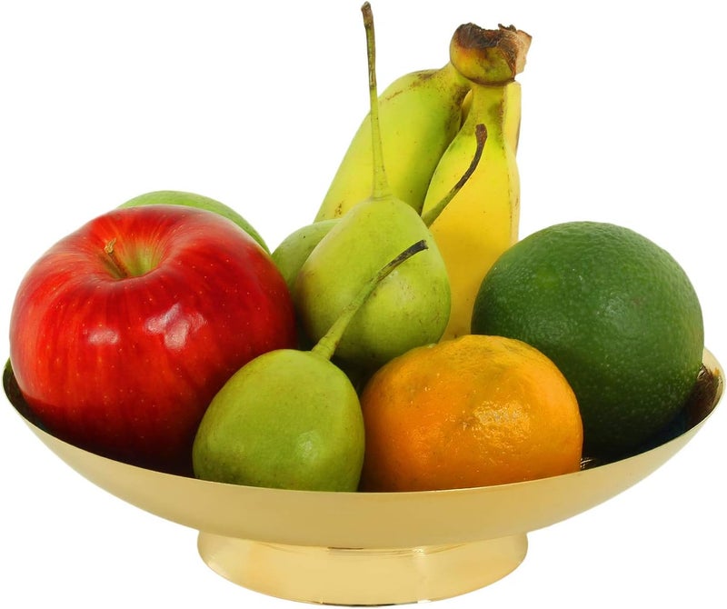 Zap Impex Brass Decorative Dry Fruit Bowl Multipurpose Serving Bowl carving Work  Size 7 Beautiful Blue Color Peacock design Kitchenware Gift - Image 3