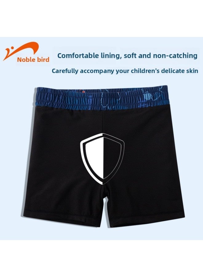 Loquat Noble Bird Swimming Trunks Boys Swimsuit 2023 Hot Spring Swimming Equipment Anti-embarrassment Beach Pants Wholesale-Color:Hide Ash- - Image 4
