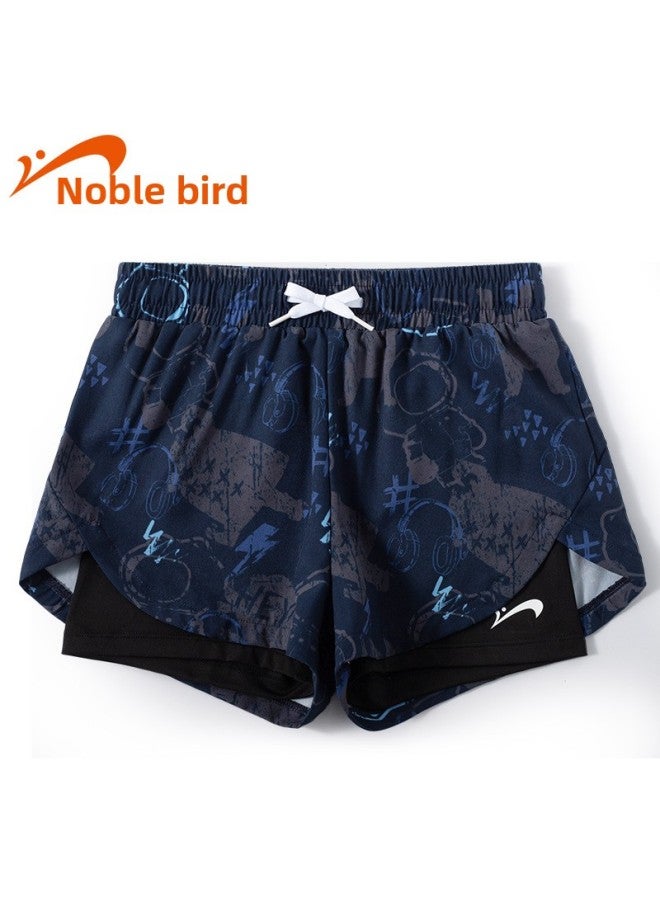 Loquat Noble Bird Swimming Trunks Boys Swimsuit 2023 Hot Spring Swimming Equipment Anti-embarrassment Beach Pants Wholesale-Color:Hide Ash- - Image 1