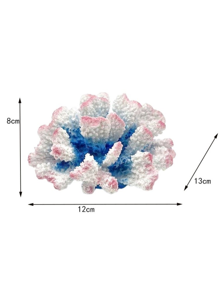 زخارف حوض السمك المرجانية، محاكاة الشعاب المرجانية الراتنجية، تماثيل المرجان الاصطناعية الملونة، نباتات زينة لحوض السمك، زينة نباتات المرجان - Image 2