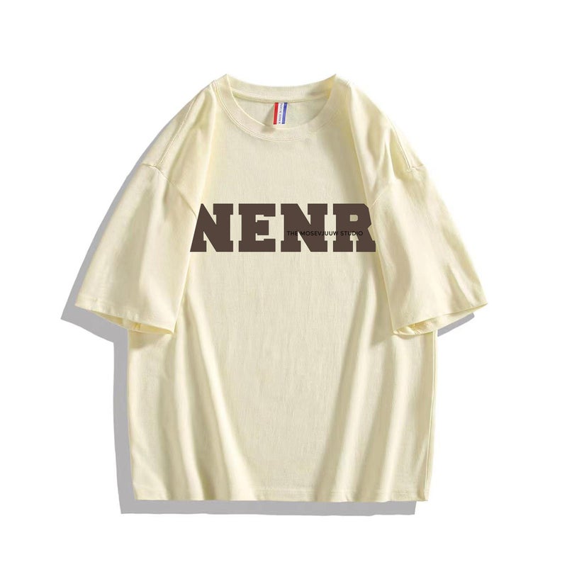 Short-Sleeved T-Shirt Men'S Summer American Style High Street Trendy Brand Letter Printed Loose Boys Half-Sleeved T-Shirt - Image 4