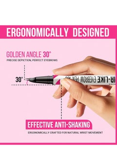 iMethod iMethod Curved Eyebrow Pen - Eyebrow Pencil 2-in-1 Dual-Ended Eyebrow Pen with Curved Tip and Precise Brush-Tip, Microblading Eyebrow Pen for Natural Hair-Like Brows, Long Lasting, Dark Brown  - Image 2