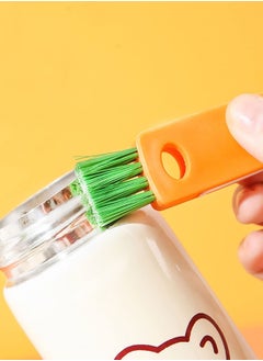 SYOSI Small Bottle Lid Detail Brush, 3 in 1 Multifunctional Kitchen Mini Mug Glass Lid Cleaning Brush, Straw Cleaning Tool Water Bottle Cleaning Crevice Brush, Baby Bottle Cup Cleaning Tool  - Image 2