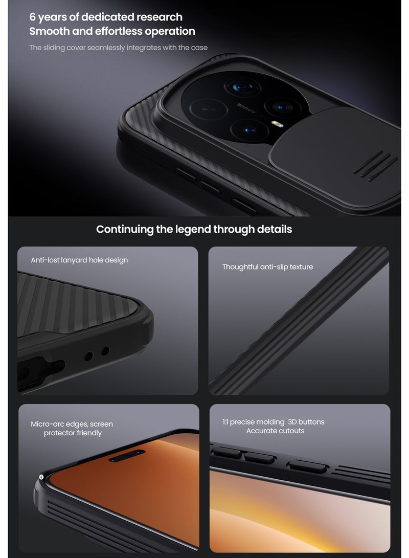 Nillkin for Honor Magic 8 Pro Case, Camera Lens Protection Slide Cover, TPU+PC Shockproof Bumper Back Cover, Anti-Fingerprint Mobile Phone Case, Slim Fit Protective Casing - Image 3