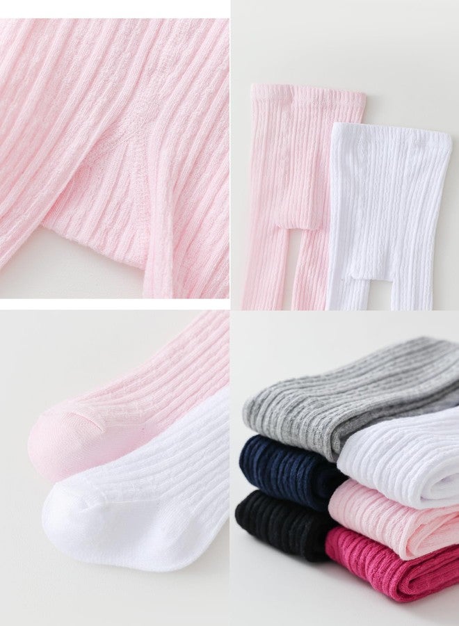 Marchare Baby Girls Tights Thick Cable Knit Tight Solid Footed Leggings Warm Stockings For Kids - Image 5