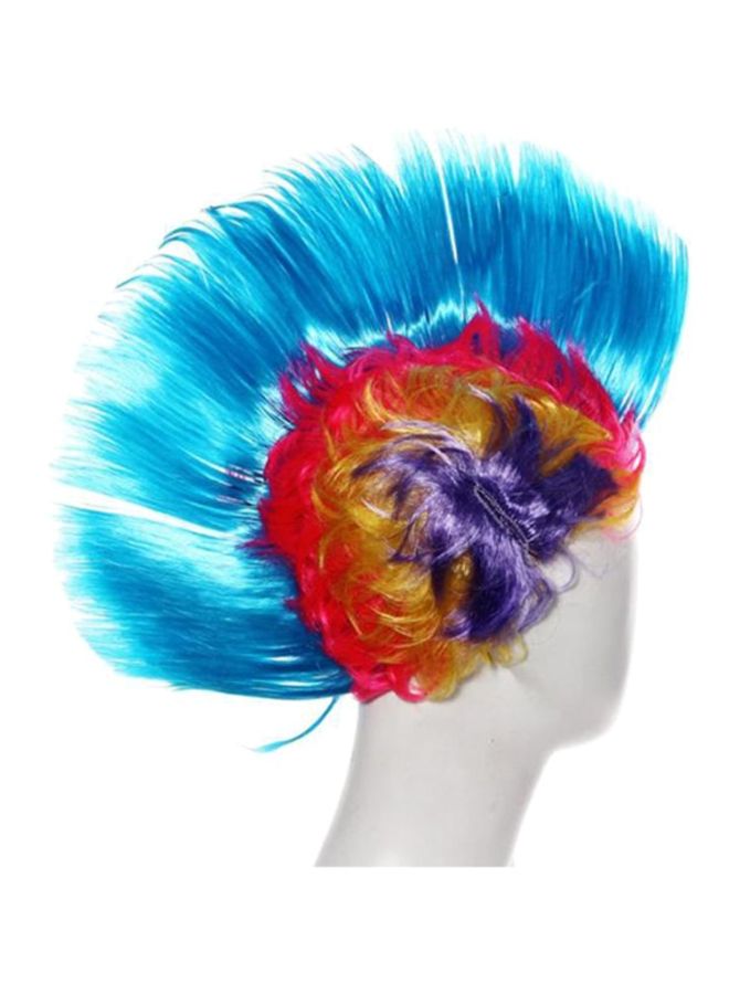 NIBEMINENT Hallowmas Masquerade Punk Mohawk Mohican Hair Wig Multicolour 1x1x1cm - Image 3