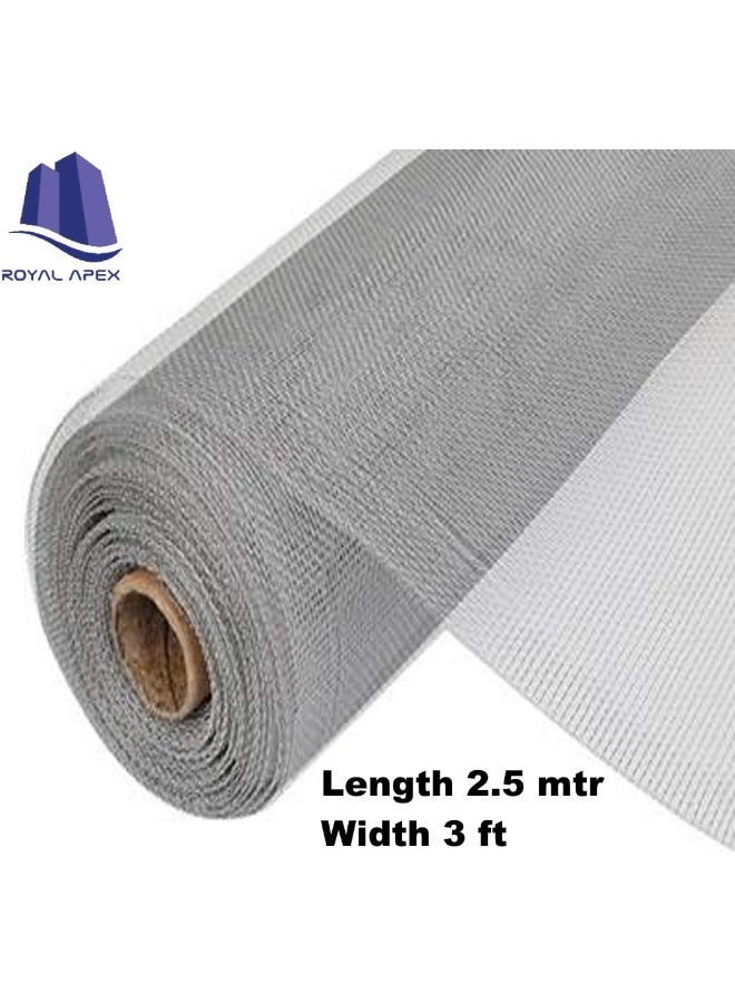 Royal Apex Custom Fiber Fly Insect Net, Anti Mosquito Bug For Windows Doors And Patio, Premium Pet Screen, Net Barrier, Invisible (3 Feet, 2.5 Meter)  - Image 2