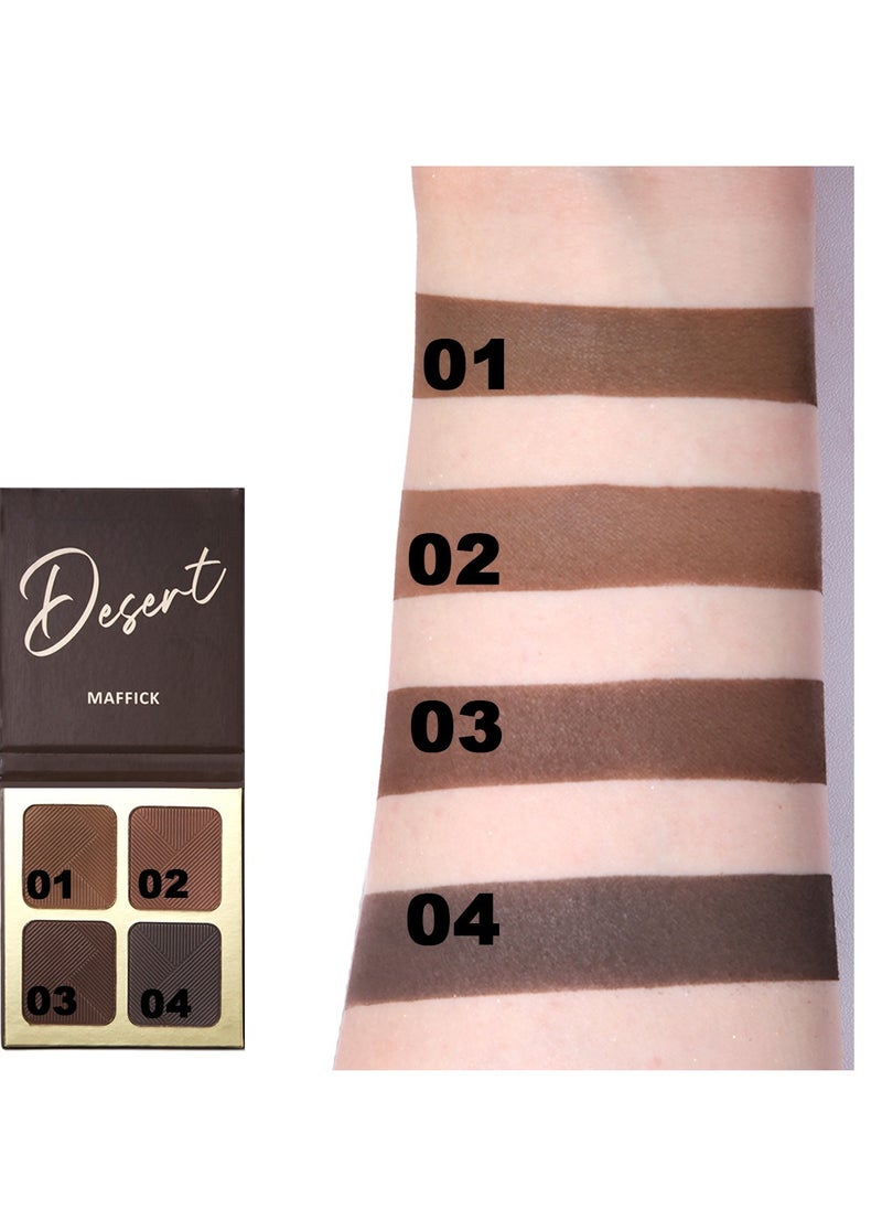 Maffick Highlight and Contour Bronzer palette Palette: Nose, Face & Eye Shadow Compact for Sculpting, Illuminating, and Beautifying the Skin Tone
