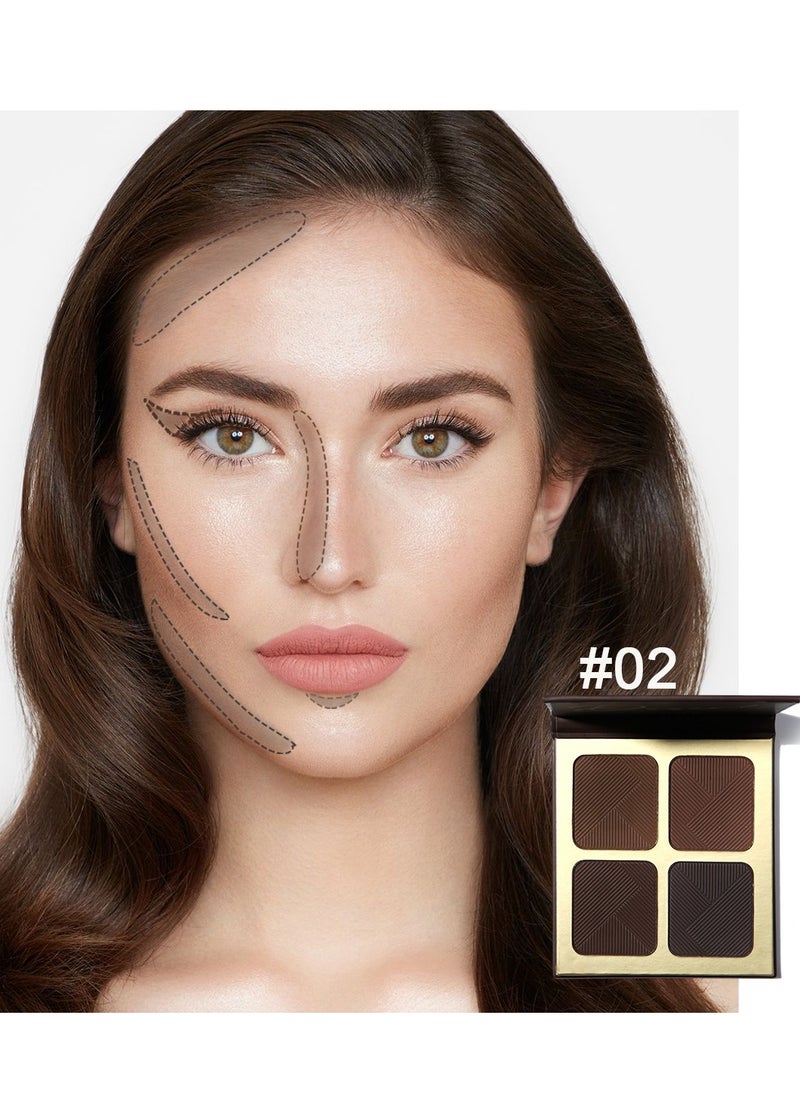 Maffick Highlight and Contour Bronzer palette Palette: Nose, Face & Eye Shadow Compact for Sculpting, Illuminating, and Beautifying the Skin Tone