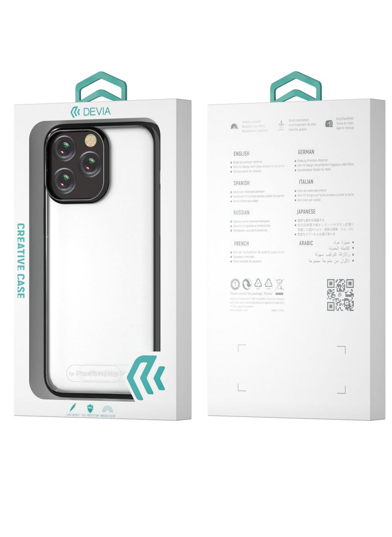 devia - Devia iPhone 14 Pro Case Clear Drop and Scratch Resistant The protective case is specially designed to withstand drops from a height of up to 1.2 meters in black - Image 1