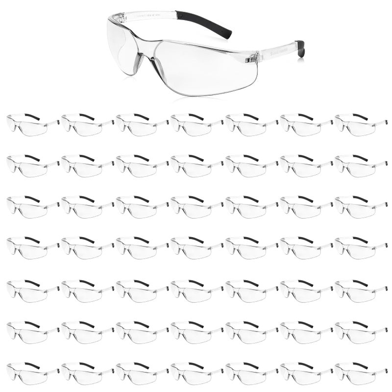 Salfboy Clear Safety Glasses for Men Women ANSI Z871 Eye Protection Bulk Protective Eyewear ScratchResistant 50PCS - Image 2