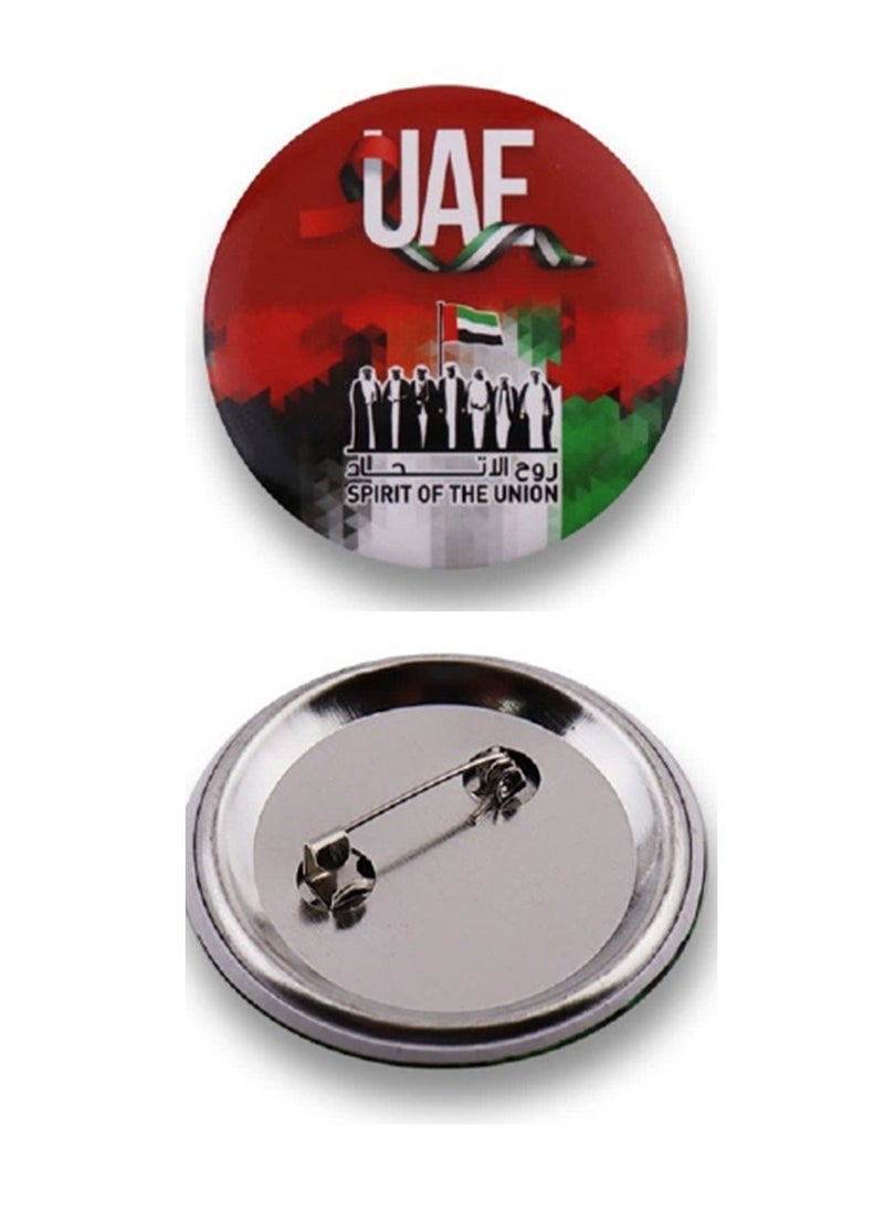 SBC - 12-Piece UAE National Day Metallic Badge - Image 1