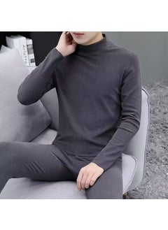 Generic Mens Thermal Turtleneck Base Layer Set Light gray  - Image 2