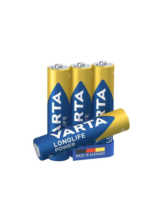 VARTA LONGLIFE POWER AAA BLI 4 | Alkaline Energy System | 10 years power in storage guaranteed | High Performance Battery Made in Germany - Image 3