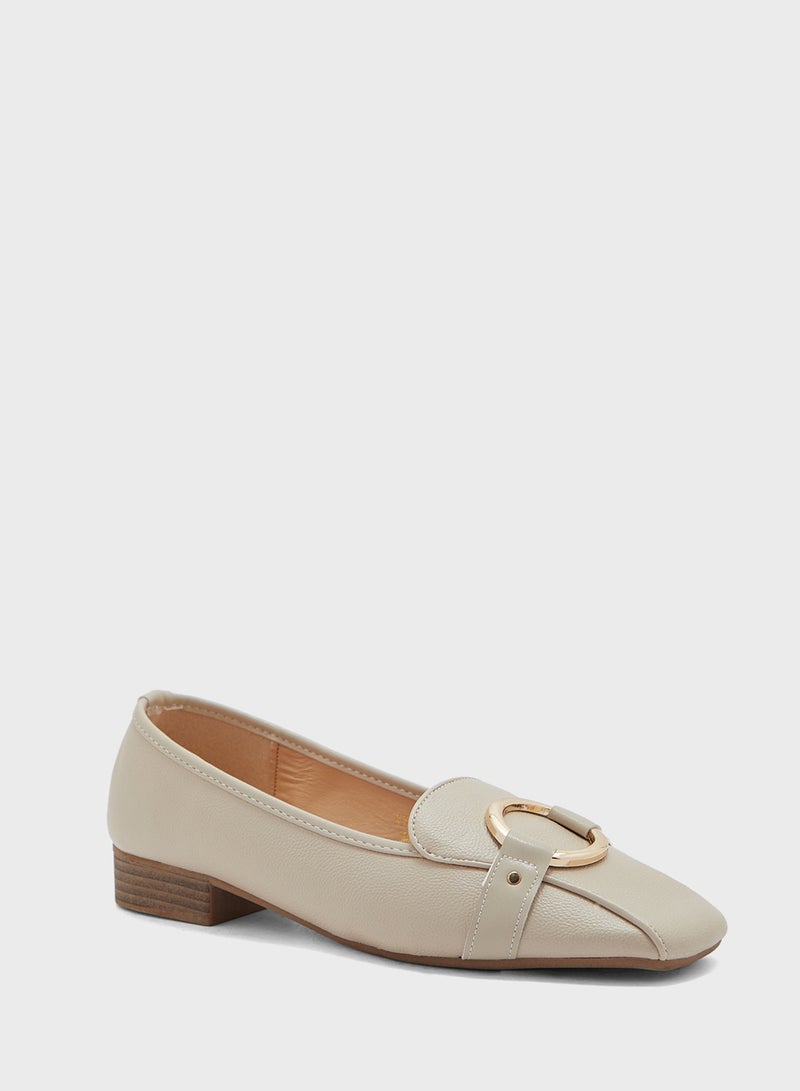 ELLA Square Toe Flat Shoe - Image 2